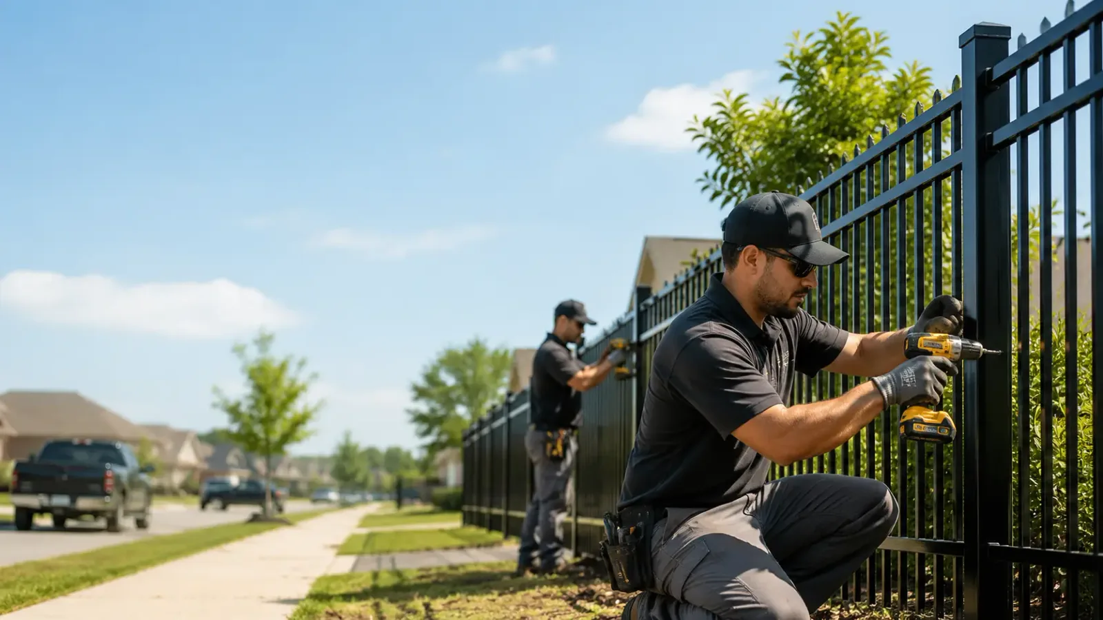 Metal Fence Installation in Carmine, TX
